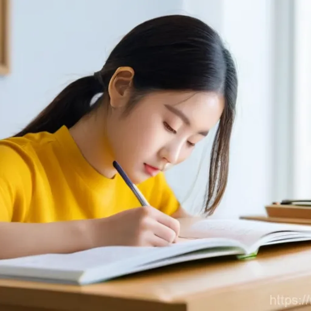 한국어 음운론 - **Prompt:** "A young adult, approximately 20 years old, with a determined expression, is seated at a...
