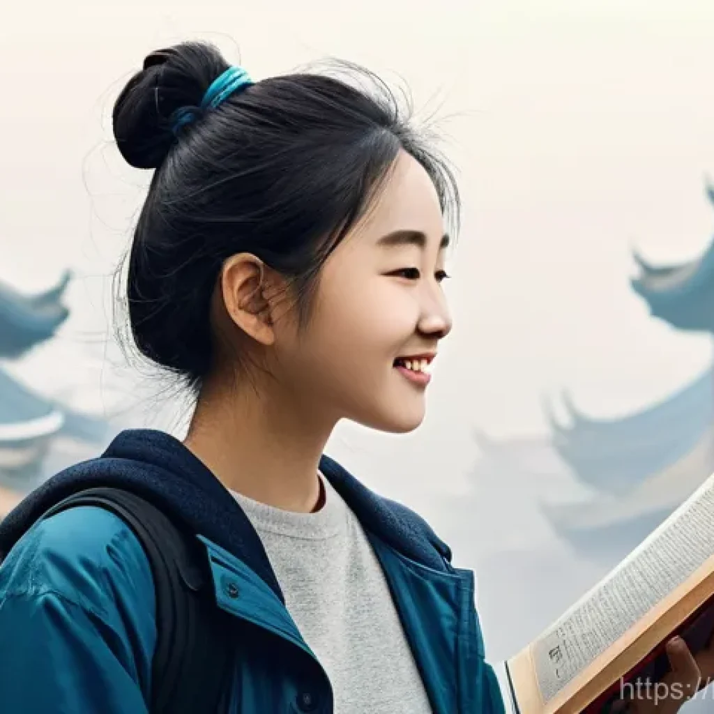 중국어 문법 연구 - **Prompt: The Revelation of Chinese Grammar's Simplicity**
    "A vibrant, dynamic illustration depi...