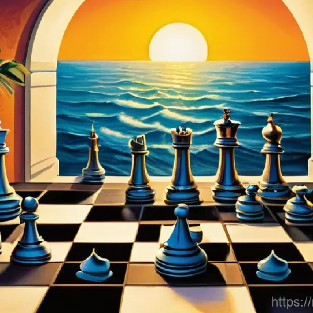 영어 의미론 - **Chameleon Words: The Meaning of "Set"**
A highly detailed, surreal illustration depicting the ...